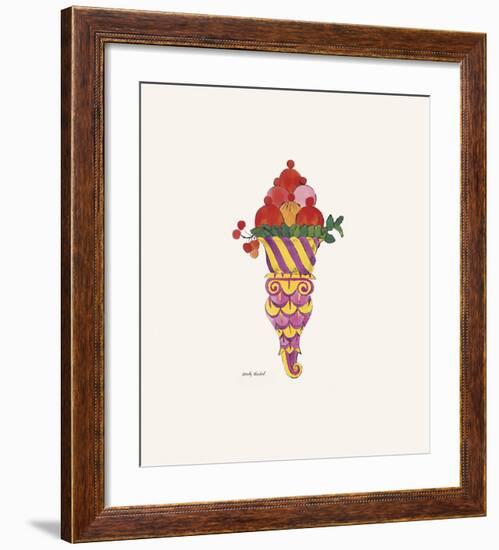 Ice Cream Dessert, c. 1959 (fancy red)-Andy Warhol-Framed Art Print