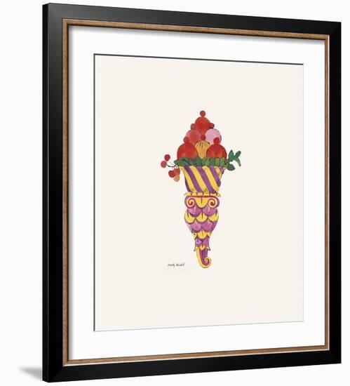 Ice Cream Dessert, c. 1959 (fancy red)-Andy Warhol-Framed Art Print