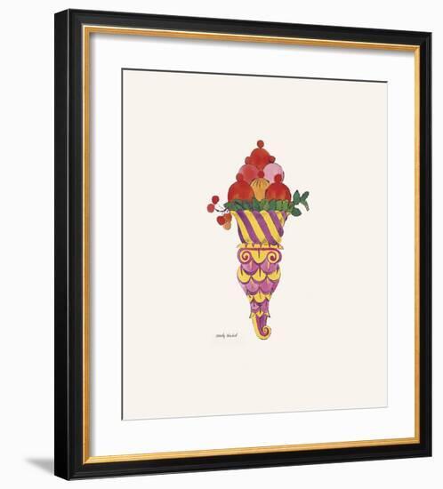 Ice Cream Dessert, c. 1959 (fancy red)-Andy Warhol-Framed Art Print