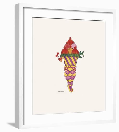 Ice Cream Dessert, c. 1959 (fancy red)-Andy Warhol-Framed Art Print