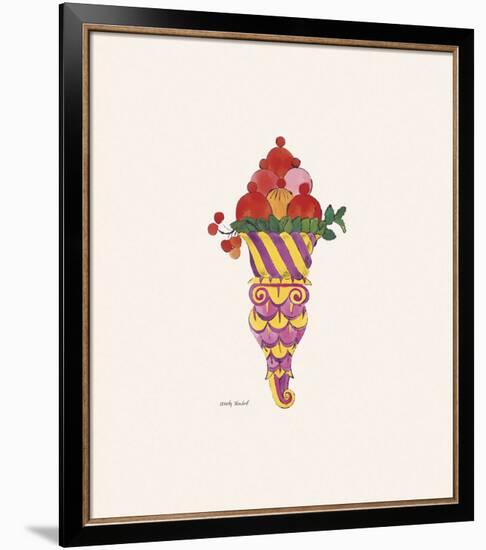 Ice Cream Dessert, c. 1959 (fancy red)-Andy Warhol-Framed Art Print