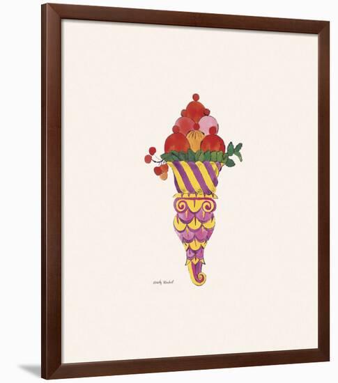 Ice Cream Dessert, c. 1959 (fancy red)-Andy Warhol-Framed Art Print