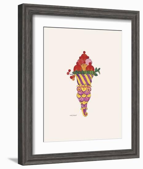 Ice Cream Dessert, c. 1959 (purple fancy)-Andy Warhol-Framed Art Print