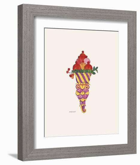 Ice Cream Dessert, c. 1959 (purple fancy)-Andy Warhol-Framed Art Print