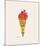 Ice Cream Dessert, c.1959 (Red and Pink)-Andy Warhol-Mounted Giclee Print