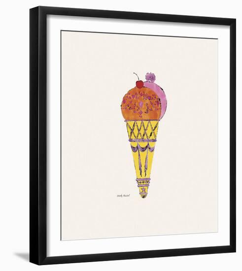 Ice Cream Dessert, c. 1959 (red and pink)-Andy Warhol-Framed Art Print