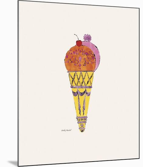 Ice Cream Dessert, c. 1959 (red and pink)-Andy Warhol-Mounted Art Print