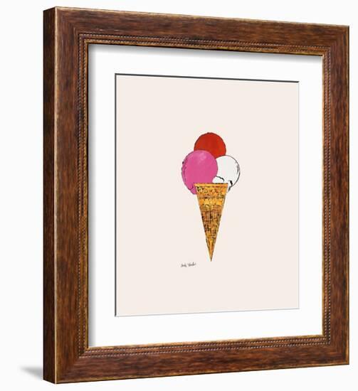 Ice Cream Dessert, c.1959 (Red, Pink and White)-Andy Warhol-Framed Giclee Print