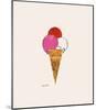 Ice Cream Dessert, c.1959 (Red, Pink and White)-Andy Warhol-Mounted Giclee Print