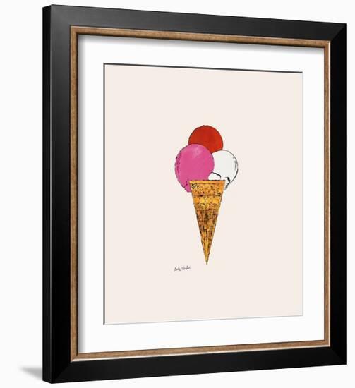 Ice Cream Dessert, c.1959 (Red, Pink and White)-Andy Warhol-Framed Giclee Print