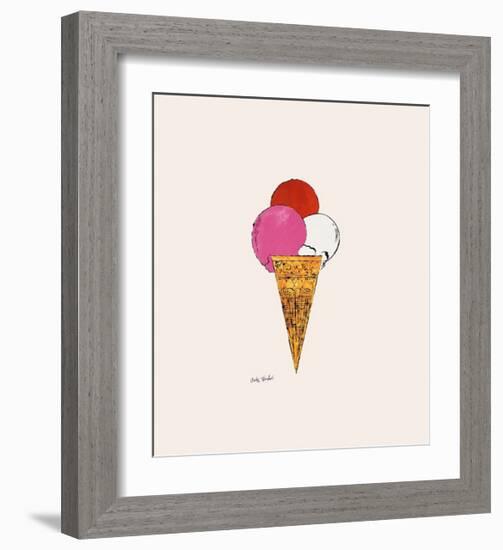 Ice Cream Dessert, c.1959 (Red, Pink and White)-Andy Warhol-Framed Giclee Print