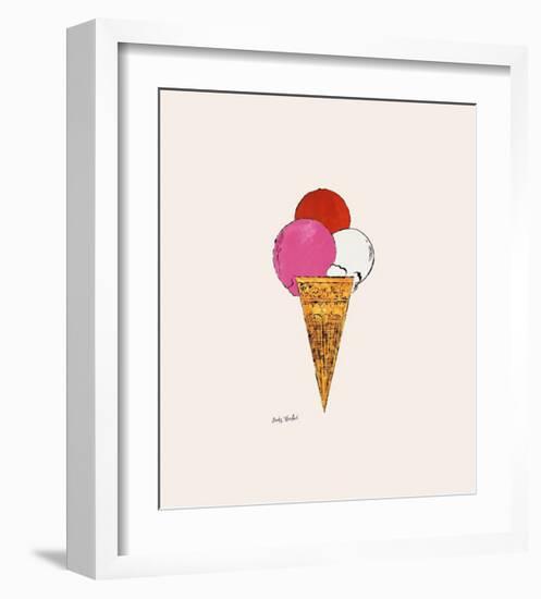 Ice Cream Dessert, c.1959 (Red, Pink and White)-Andy Warhol-Framed Giclee Print