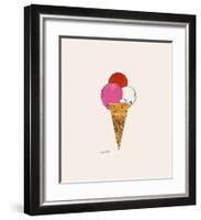 Ice Cream Dessert, c.1959 (Red, Pink and White)-Andy Warhol-Framed Giclee Print