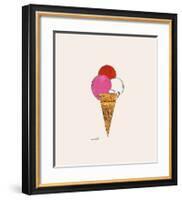 Ice Cream Dessert, c.1959 (Red, Pink and White)-Andy Warhol-Framed Giclee Print