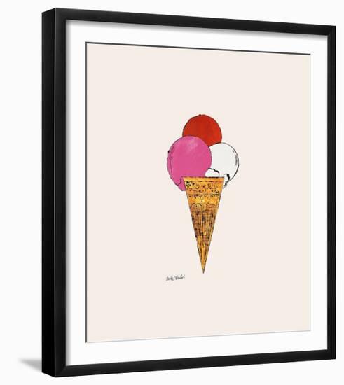 Ice Cream Dessert, c.1959 (Red, Pink and White)-Andy Warhol-Framed Giclee Print