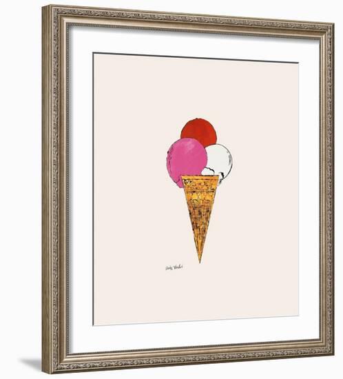 Ice Cream Dessert, c.1959 (Red, Pink and White)-Andy Warhol-Framed Giclee Print