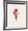 Ice Cream Dessert, c.1959 (Red, Pink and White)-Andy Warhol-Framed Giclee Print