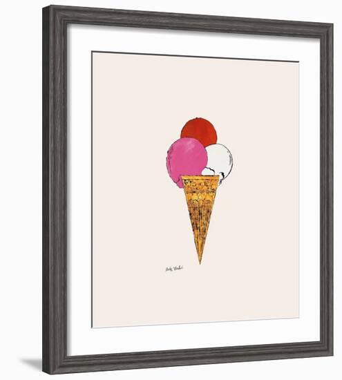 Ice Cream Dessert, c.1959 (Red, Pink and White)-Andy Warhol-Framed Giclee Print