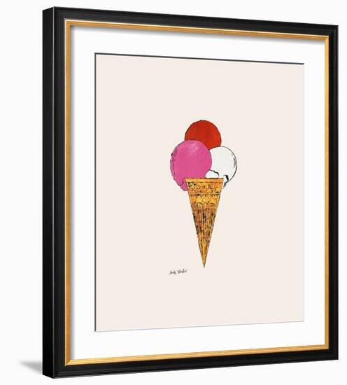 Ice Cream Dessert, c.1959 (Red, Pink and White)-Andy Warhol-Framed Giclee Print