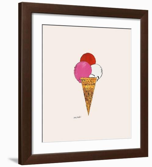 Ice Cream Dessert, c.1959 (Red, Pink and White)-Andy Warhol-Framed Giclee Print