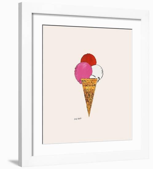 Ice Cream Dessert, c.1959 (Red, Pink and White)-Andy Warhol-Framed Giclee Print