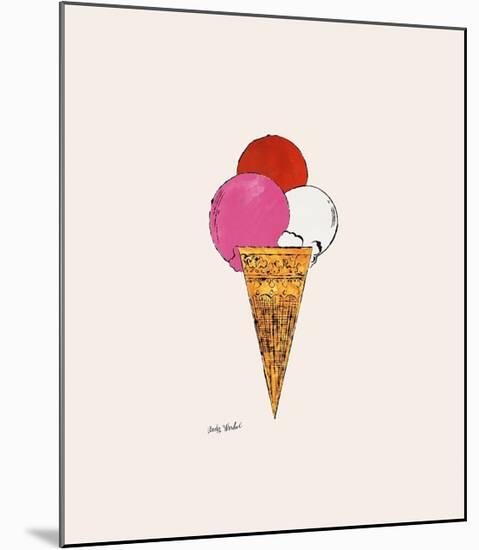 Ice Cream Dessert, c.1959 (Red, Pink and White)-Andy Warhol-Mounted Giclee Print