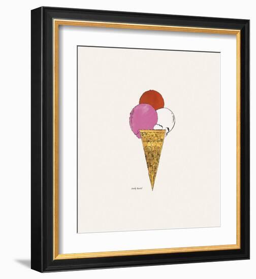 Ice Cream Dessert, c. 1959 (red, pink, and white)-Andy Warhol-Framed Art Print