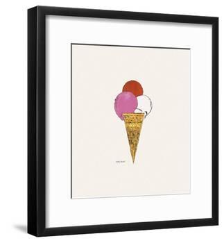 Ice Cream Dessert, c. 1959 (red, pink, and white)-Andy Warhol-Framed Art Print