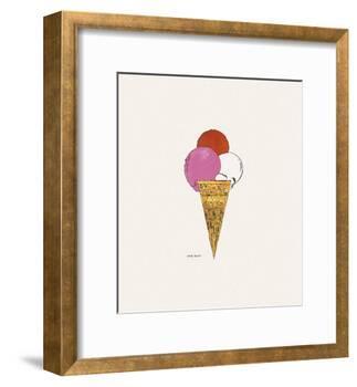 Ice Cream Dessert, c. 1959 (red, pink, and white)-Andy Warhol-Framed Art Print