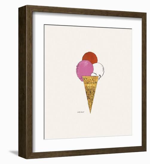 Ice Cream Dessert, c. 1959 (red, pink, and white)-Andy Warhol-Framed Art Print