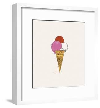 Ice Cream Dessert, c. 1959 (red, pink, and white)-Andy Warhol-Framed Art Print