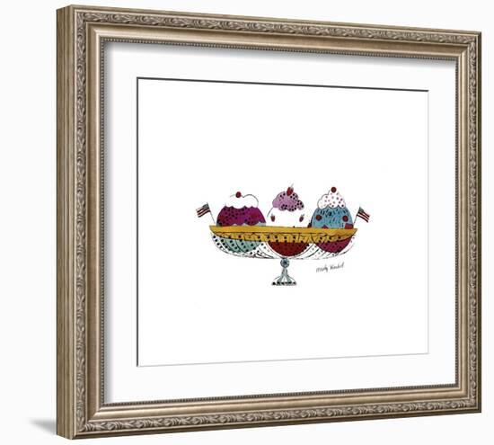 Ice Cream Dessert, c.1959 (Three Scoops)-Andy Warhol-Framed Giclee Print