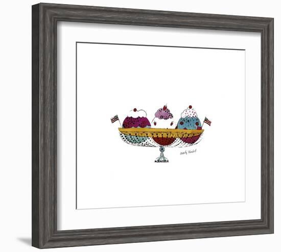 Ice Cream Dessert, c.1959 (Three Scoops)-Andy Warhol-Framed Giclee Print