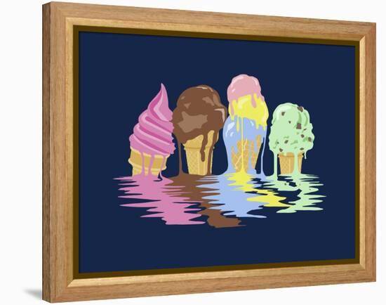 Ice Cream Dreams-Rachel Caldwell-Framed Premier Image Canvas