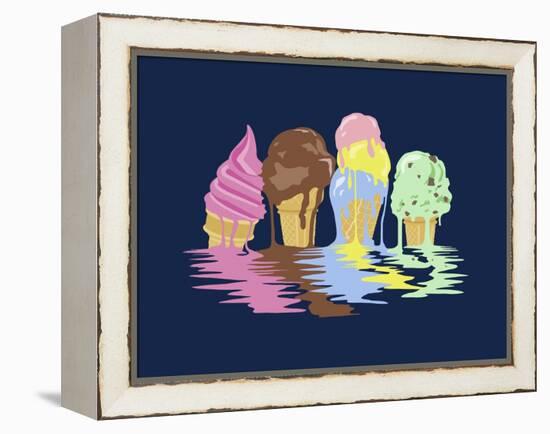 Ice Cream Dreams-Rachel Caldwell-Framed Premier Image Canvas
