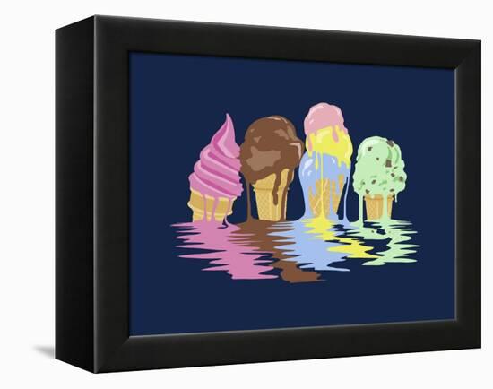 Ice Cream Dreams-Rachel Caldwell-Framed Premier Image Canvas