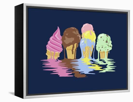 Ice Cream Dreams-Rachel Caldwell-Framed Premier Image Canvas