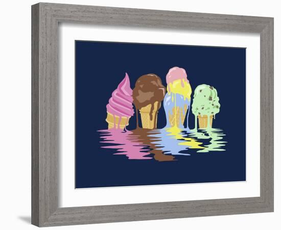 Ice Cream Dreams-Rachel Caldwell-Framed Giclee Print