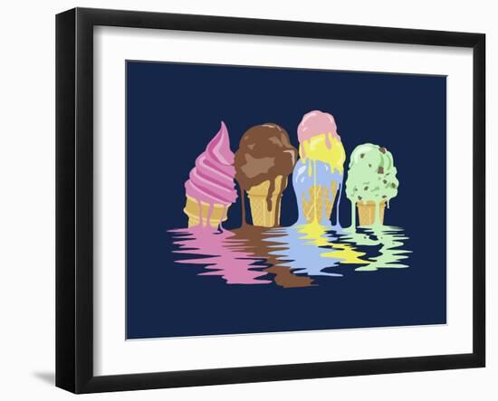 Ice Cream Dreams-Rachel Caldwell-Framed Giclee Print