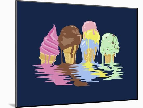 Ice Cream Dreams-Rachel Caldwell-Mounted Giclee Print