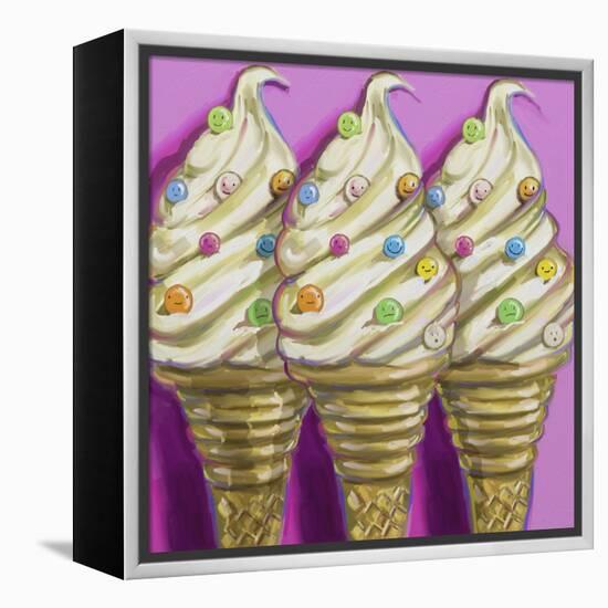 Ice-cream-faces-Howie Green-Framed Premier Image Canvas