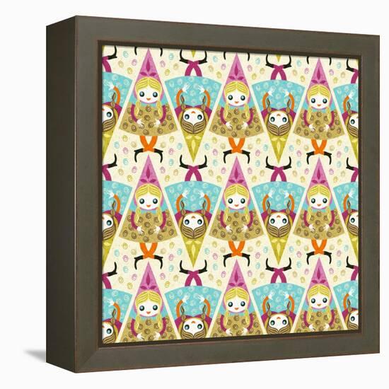 Ice Cream Girl-Gaia Marfurt-Framed Premier Image Canvas