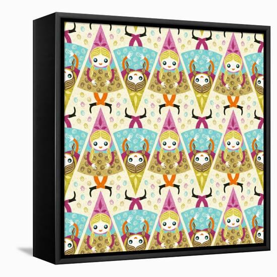 Ice Cream Girl-Gaia Marfurt-Framed Premier Image Canvas