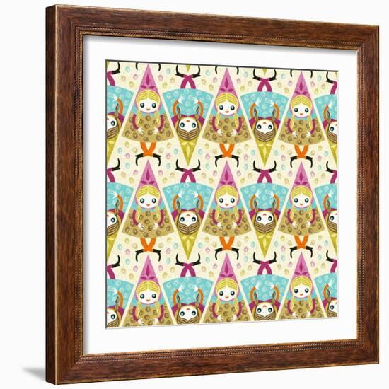 Ice Cream Girl-Gaia Marfurt-Framed Giclee Print