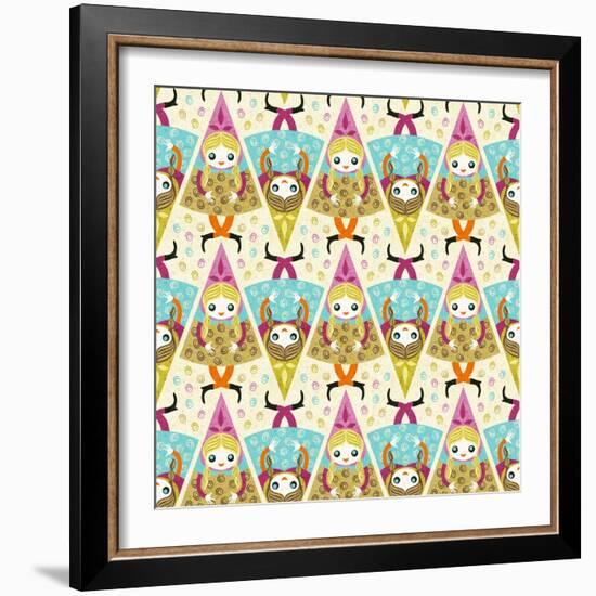 Ice Cream Girl-Gaia Marfurt-Framed Giclee Print