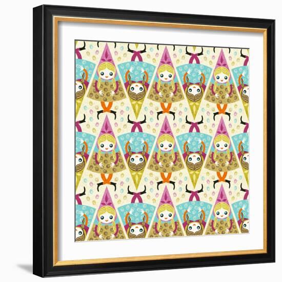 Ice Cream Girl-Gaia Marfurt-Framed Giclee Print