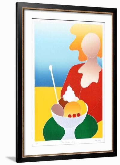 Ice Cream Lady-Dejong-Framed Collectable Print