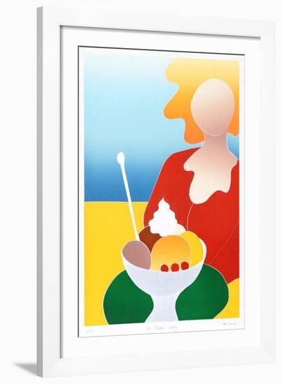 Ice Cream Lady-Dejong-Framed Collectable Print