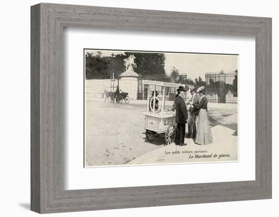 Ice Cream Seller, Paris-null-Framed Photographic Print