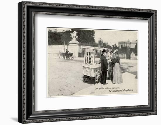 Ice Cream Seller, Paris-null-Framed Photographic Print